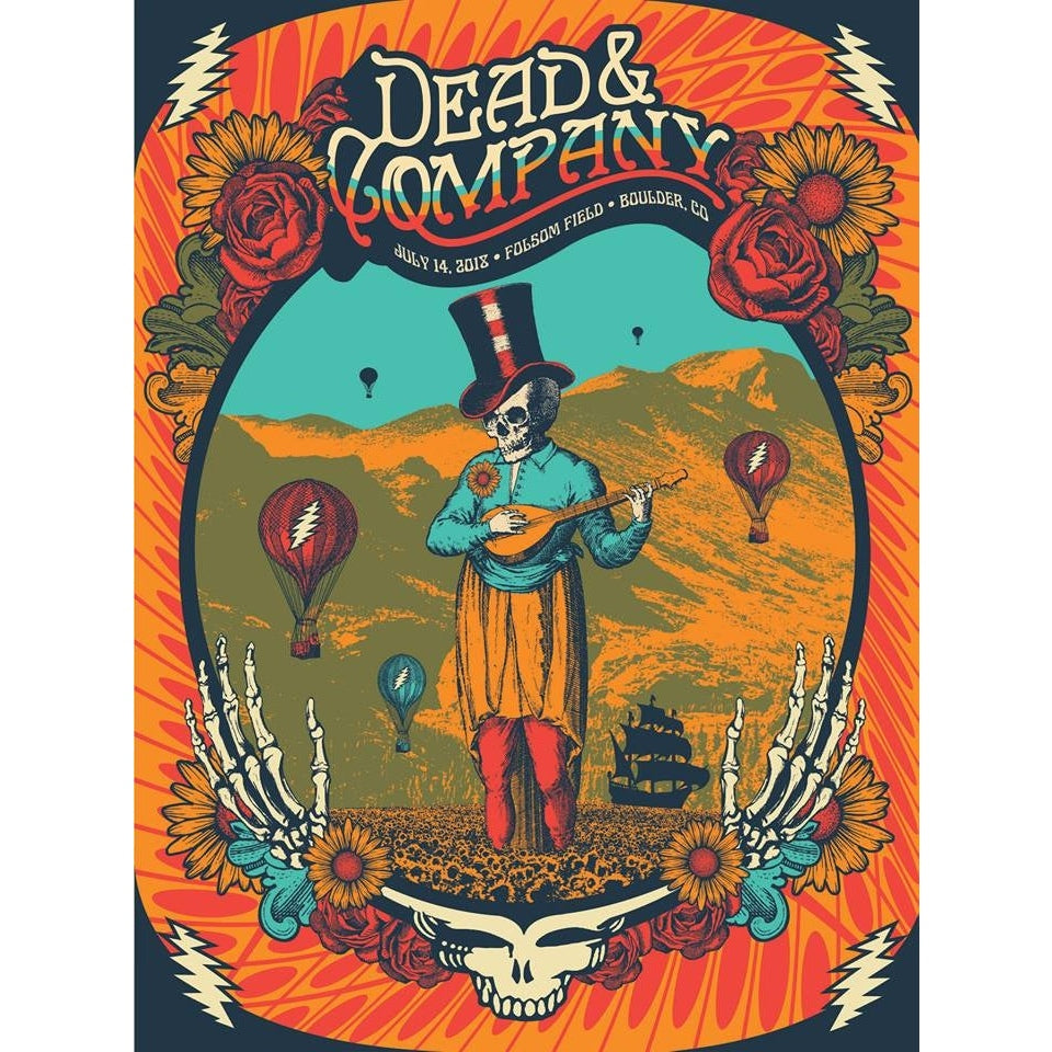 Dead & Company Folsom Field Boulder Colorado July 14th 2018 LE Screen Print Poster