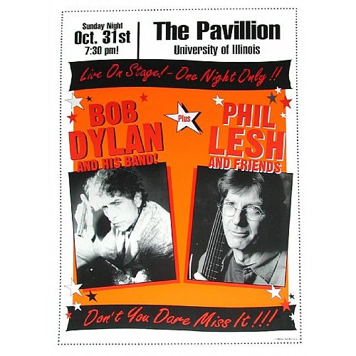 Bob Dylan & Phil Lesh UIC Pavilion University Of Illinois Chicago 10/31/99