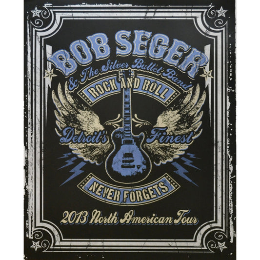 Bob Seger & The Silver Bullet Band North American Tour  2013 limited edition serigraph print