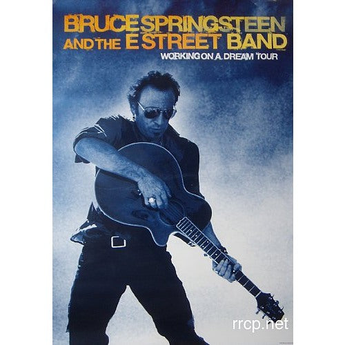 Bruce Springsteen Working On A Dream Tour Poster Original 1st printing 2009