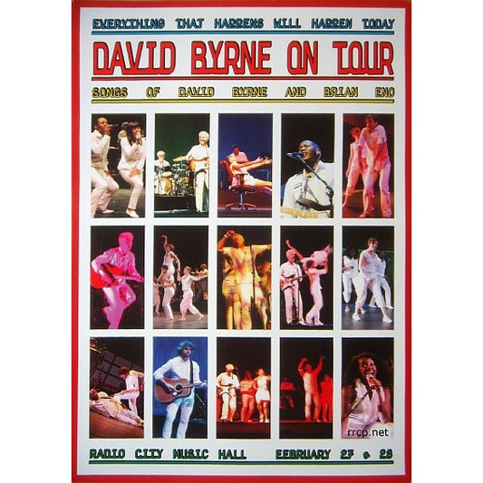 David Byrne (Talking Heads) Radio City Music Hall 2/27-28/09 Official print