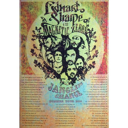 Edward Sharpe & The Magnetic Zeros Summer Tour 2010 Poster