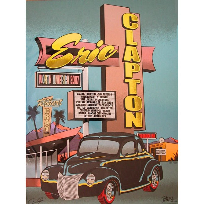 Eric Clapton North American Tour 2007 print