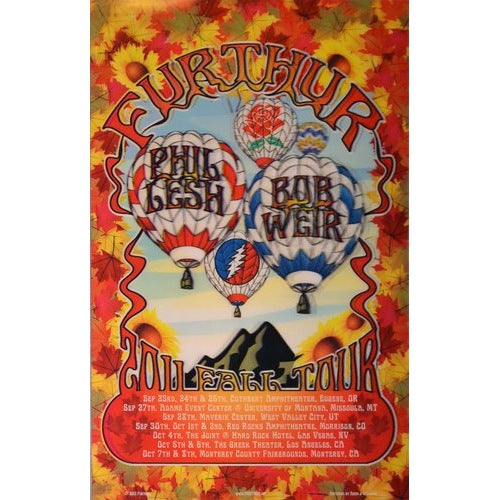 Furthur Grateful Dead West Coast Tour 2011 Official Lenticular Poster