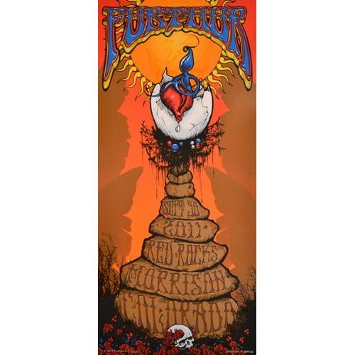 Furthur Red Rocks 9/30/11 Official Poster Hand Numbered 1st edition of 250