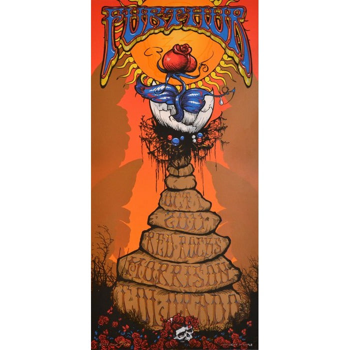 Furthur Red Red Rocks 10/1/11 Official Poster Hand Numbered 1st edition of 250