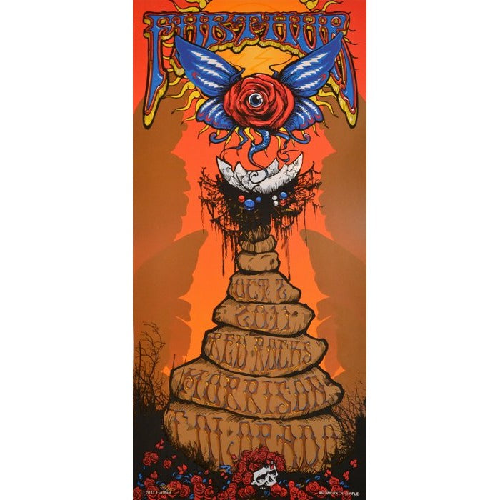 Furthur @ Red Rocks 10/2/11 Official Poster Hand Numbered 1st edition of 250