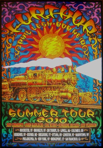 Furthur Summer Tour 2010 Official Poster by Michael Everett