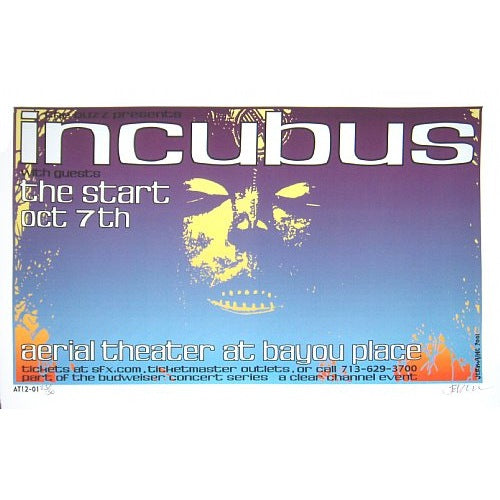 Incubus @ The Aerial Theatre Houston Texas