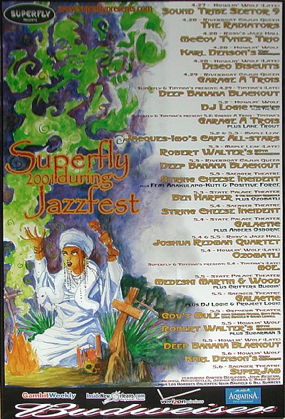 New Orleans Jazz festival night time line up's '01