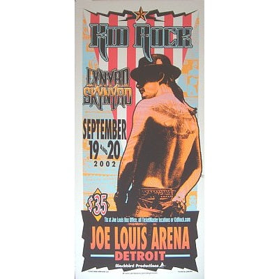 Kid Rock & Lynyrd Skynyrd @ Joe Lewis Arena Detroit  9/19-20/02