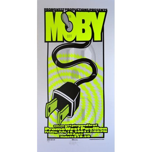 Moby @ The Promowest Pavilion Columbus Ohio 7/19/02 Official S/N L.E. Poster