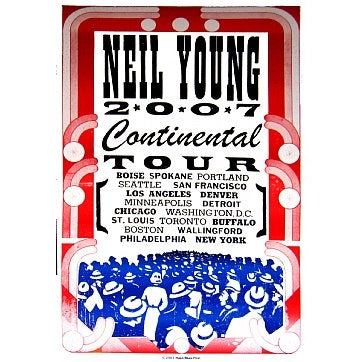 Neil Young North American Tour 2007 Poster by Hatch Show Print #A