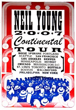 Neil Young North American Tour 2007 Poster by Hatch Show Print #A