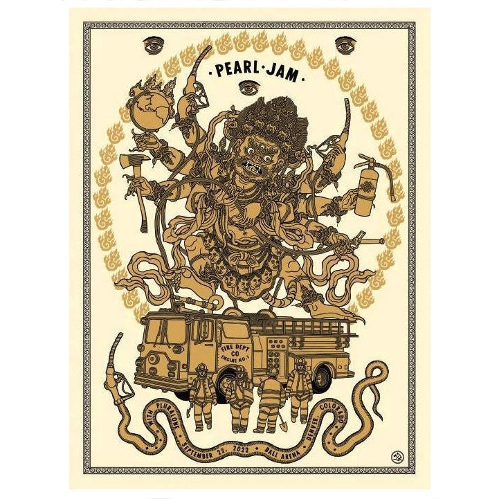 Pearl Jam Ball Arena Denver Colorado 9/22/22 Official Poster 1st Edition