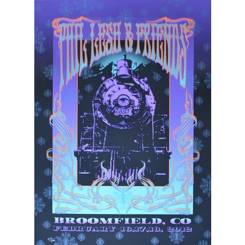 Phil Lesh & Friends Broomfield Colorado 2012 Official LE  Silk Screen Poster Edition of 500