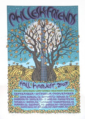 Phil Lesh & Friends "Fall Harvest 07" Fall Tour 2007 Official Silk Screen Poster S/N LE of 775