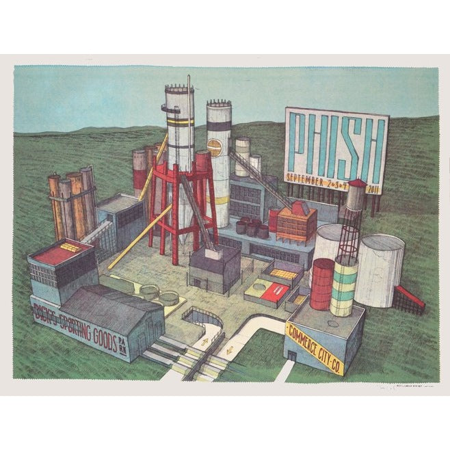 Phish @ Dick's Commerce City Colorado 2011 Official Print By Landland