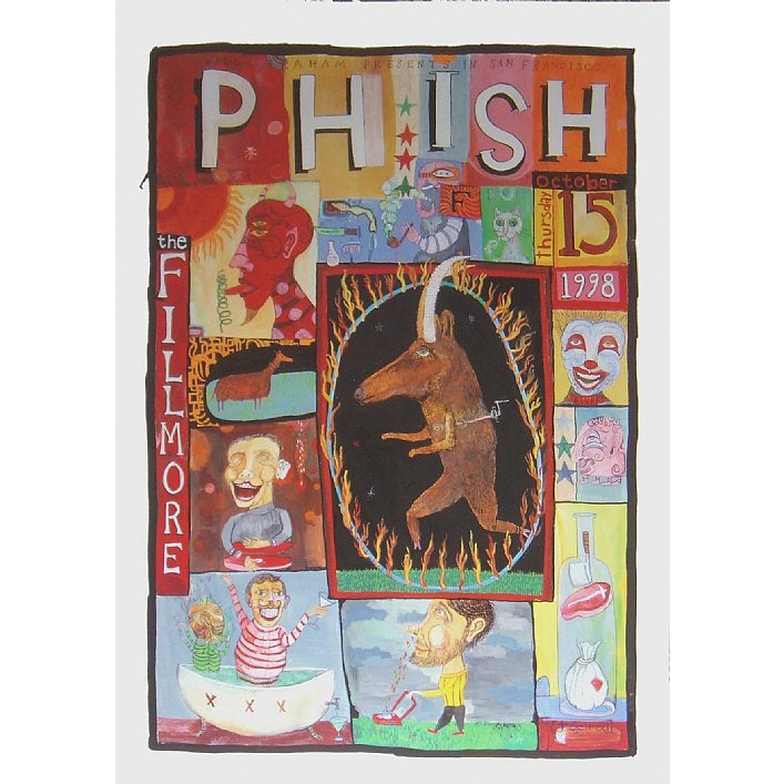 Phish @ The Fillmore San Francisco California 10/15/98 Official 1st Edition Poster