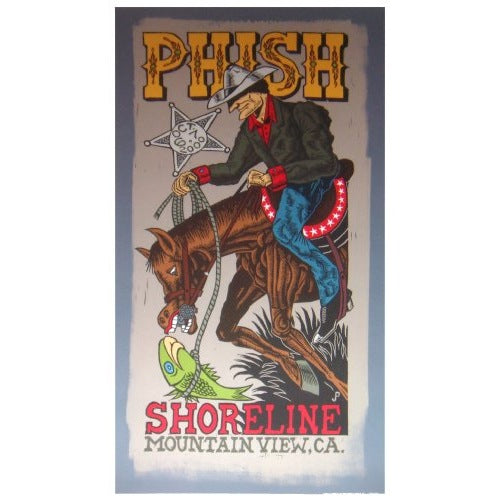 Phish Shoreline Amphitheater 2000 Official Color Variant Poster Jim Pollock