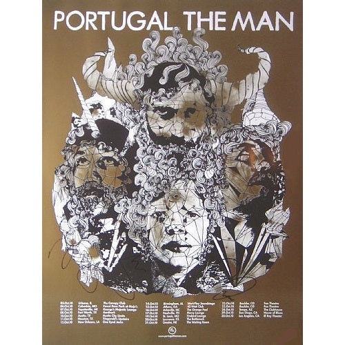 Portugal. The Man Fall Tour 2010 Autographed print