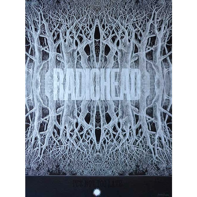 Radiohead King Of Limbs North American Tour 2012 Limited Edition Print Hand Numbered Edition