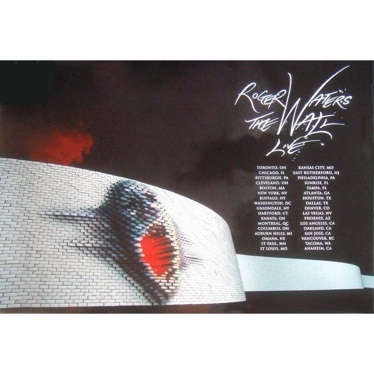 Roger Waters Pink Floyd The Wall Live North American Tour 2010 L.E. Poster