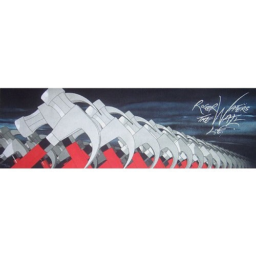 Roger Waters "The Wall Live" Hand numbered tour lithograph with embossed printers stamp.