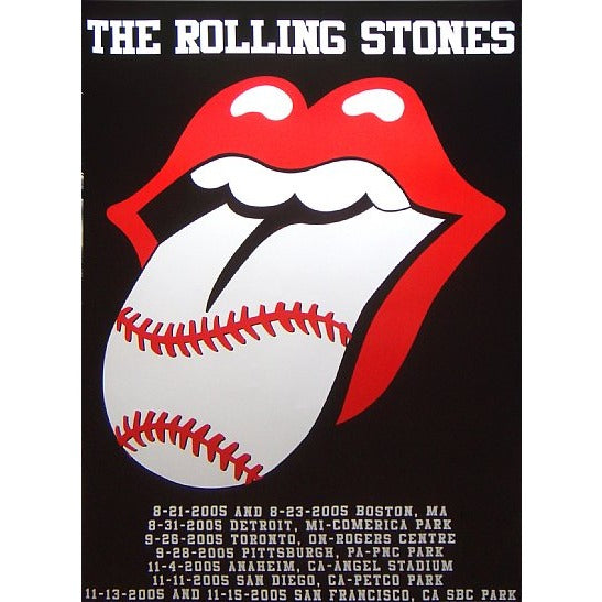 The Rolling Stones Baseball Park Tour Poster 2005