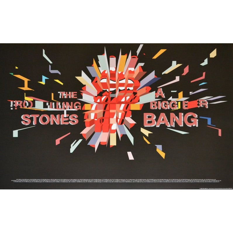 The Rolling Stones Fall 2005 Spring 2006 North American Tour Limited Edition Poster