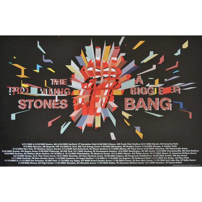 Rolling Stones Fall Tour 2005 Leg 1 Official Poster