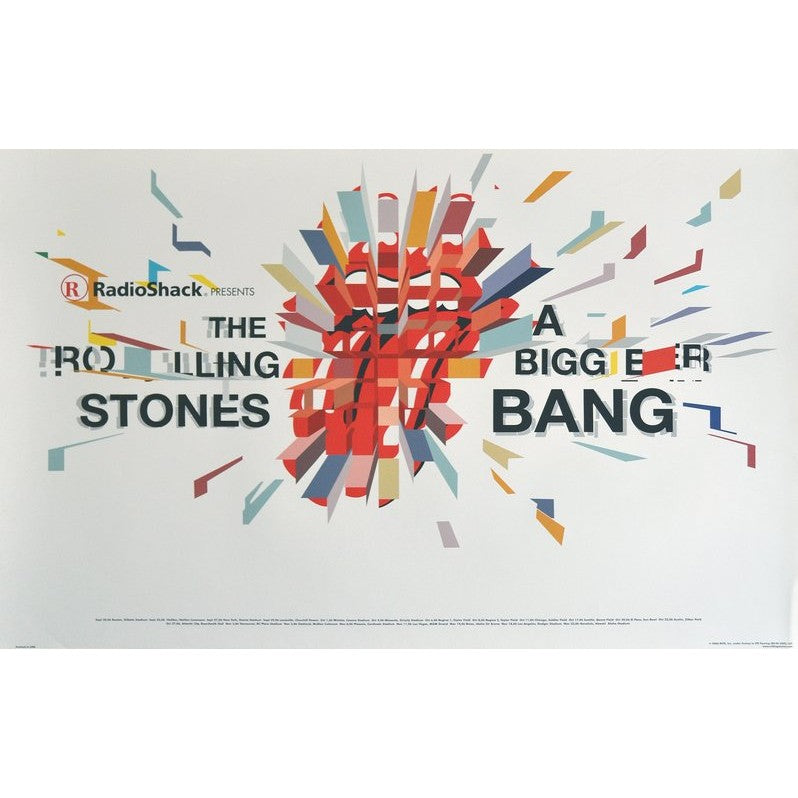 Rolling Stones Fall Tour 2006 Official Poster including Missoula Montana