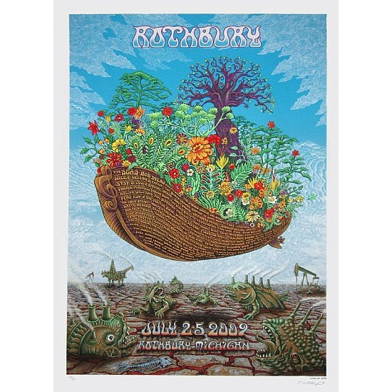 Rothbury Festival 2009 Official Event Poster S/N 1st Edition By Emek