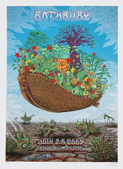 Rothbury Festival 2009 Official Event Poster S/N By Emek