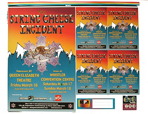 String Cheese Incident Vancouver, Whistler Uncut Proof Sheet Poster