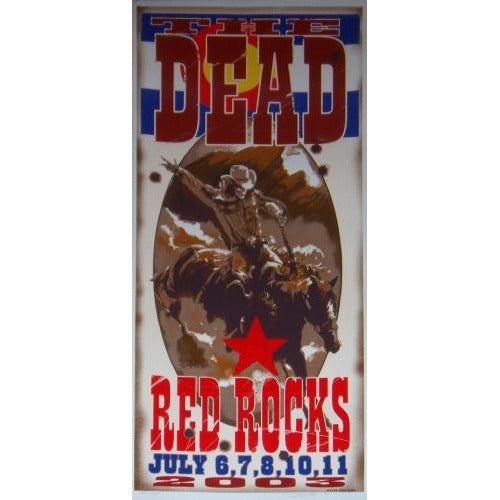 The Dead  @ Red Rocks 2003 Official Poster S/N by Biffle