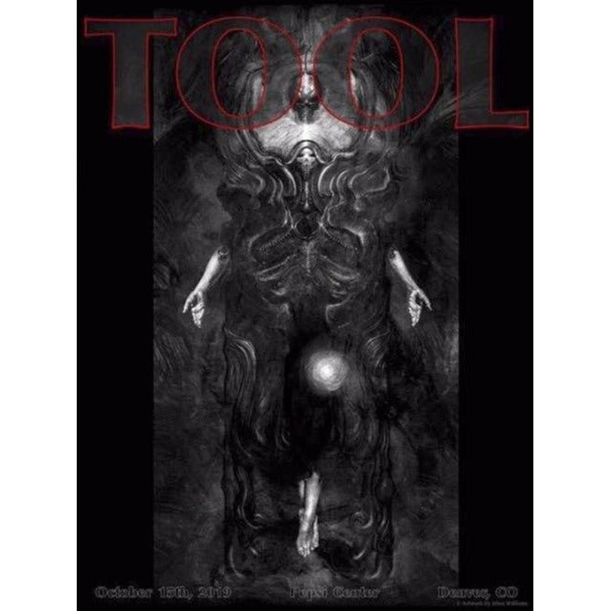 Tool Pepsi Center Denver Colorado October 15th 2019 Official Limted Edition Poster By Allen Williams