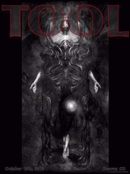 Tool Pepsi Center Denver Colorado October 15th 2019 Official Limted Edition Poster By Allen Williams