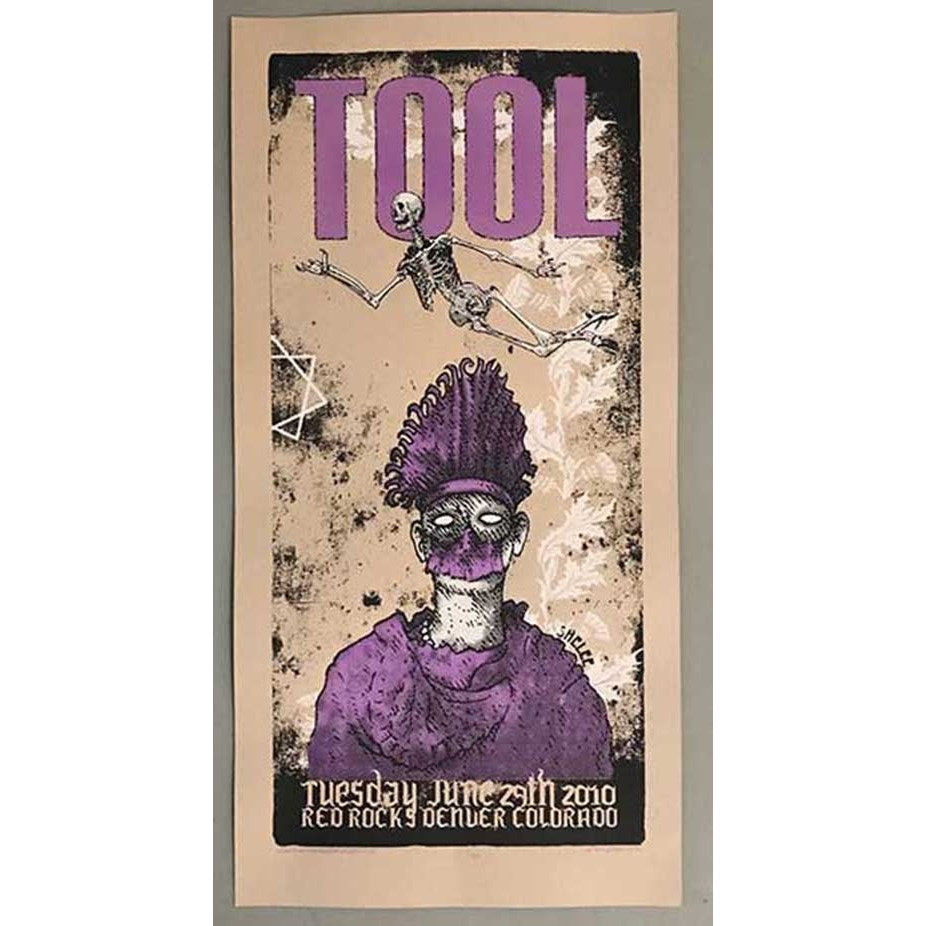 Tool Red Rocks June 29th 2010 Official Poster By Adam Jones #ed & Embossed Original