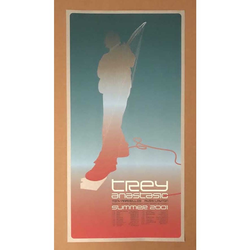 Trey Anastasio Summer Tour 2001 Official Poster With Corrected Names AOMR Plate 353.2