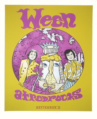 Ween @ Red Rocks Amphitheatre Original 1st edition print by Jermaine Rogers 9/6/09