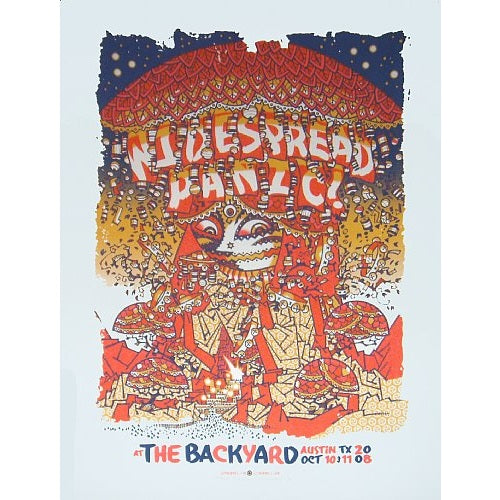 Widespread Panic @ The Backyard Austin Texas 2008 Limited Edition Poster S/N edition of 325