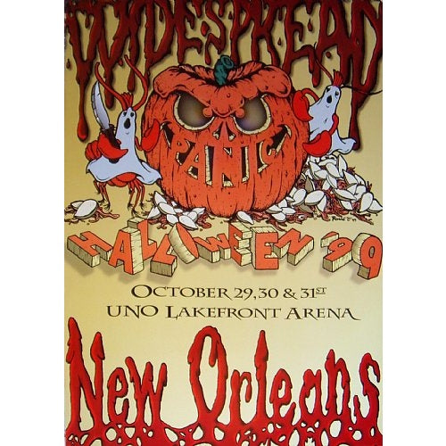 Widespread Panic Halloween 1999  UNO Lakefront Arena New Orleans Louisiana Official 1st Edition Poster