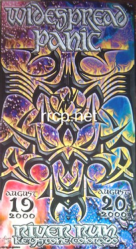 Widespread Panic @  Keystone Ski Resort "River Run" August 2000 Official Poster