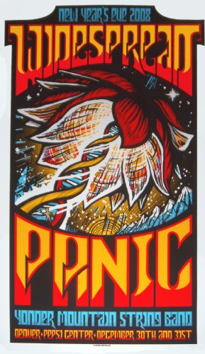 Widespread Panic Pepsi Center Denver 12/30-31/08 Official Poster Hand Numbered 2nd edition