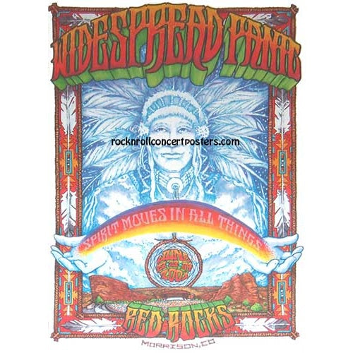 Widespread Panic @ Red Rocks June 22-24th 2001 Official Concert Poster 1st edition