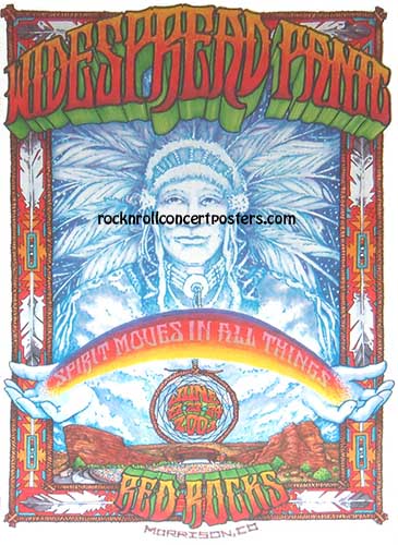 Widespread Panic @ Red Rocks June 22-24th 2001 Official Concert Poster 1st edition