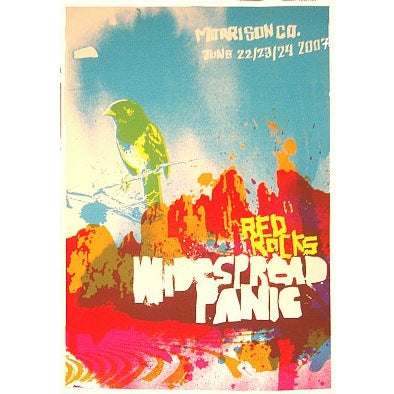 Widespread Panic Red Rocks 2007 Official Concert Poster S/N 1st Edition