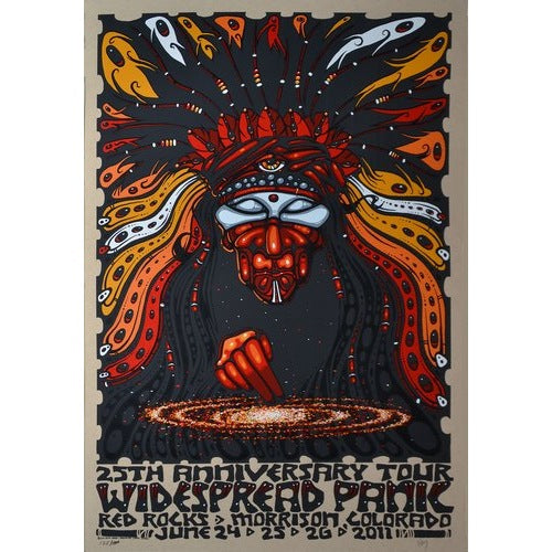 Widespread Panic @ Red Rocks Amphitheatre 2011 Official Concert Poster