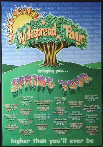 Widespread Panic Spring Tour 2000 1st Edition Poster